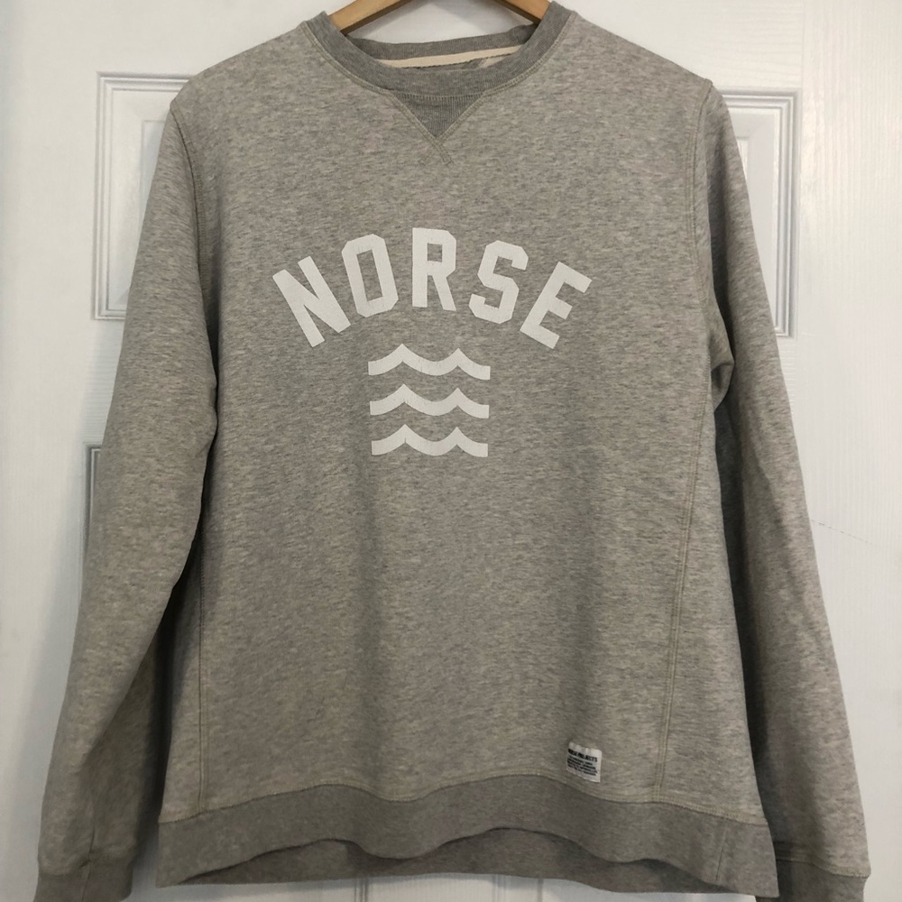 Norse Projects visby wave logo crewneck sweatshirt
